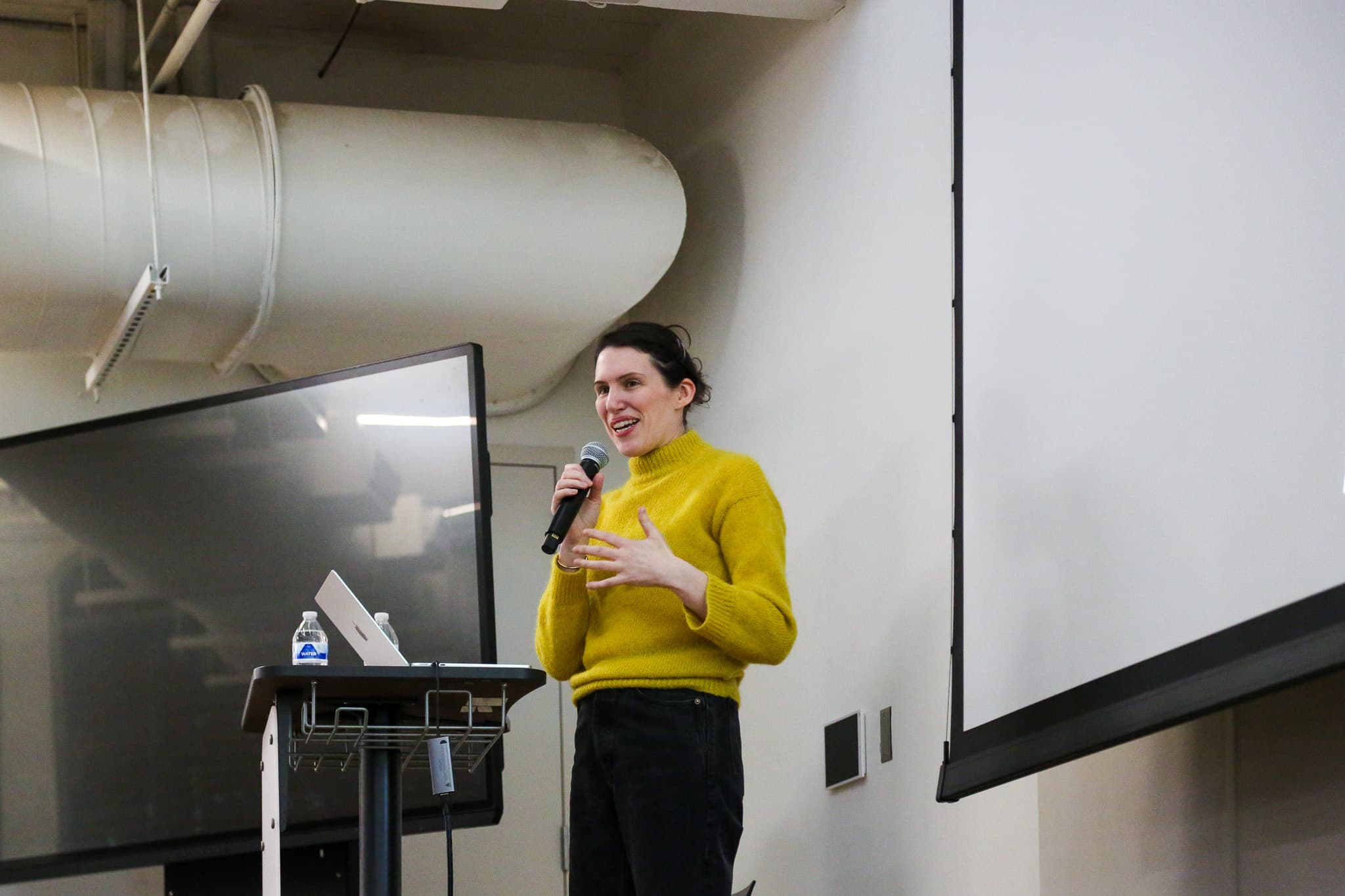 Beatrice Galilee presenting her practice at the University of Kentucky College of Design.
