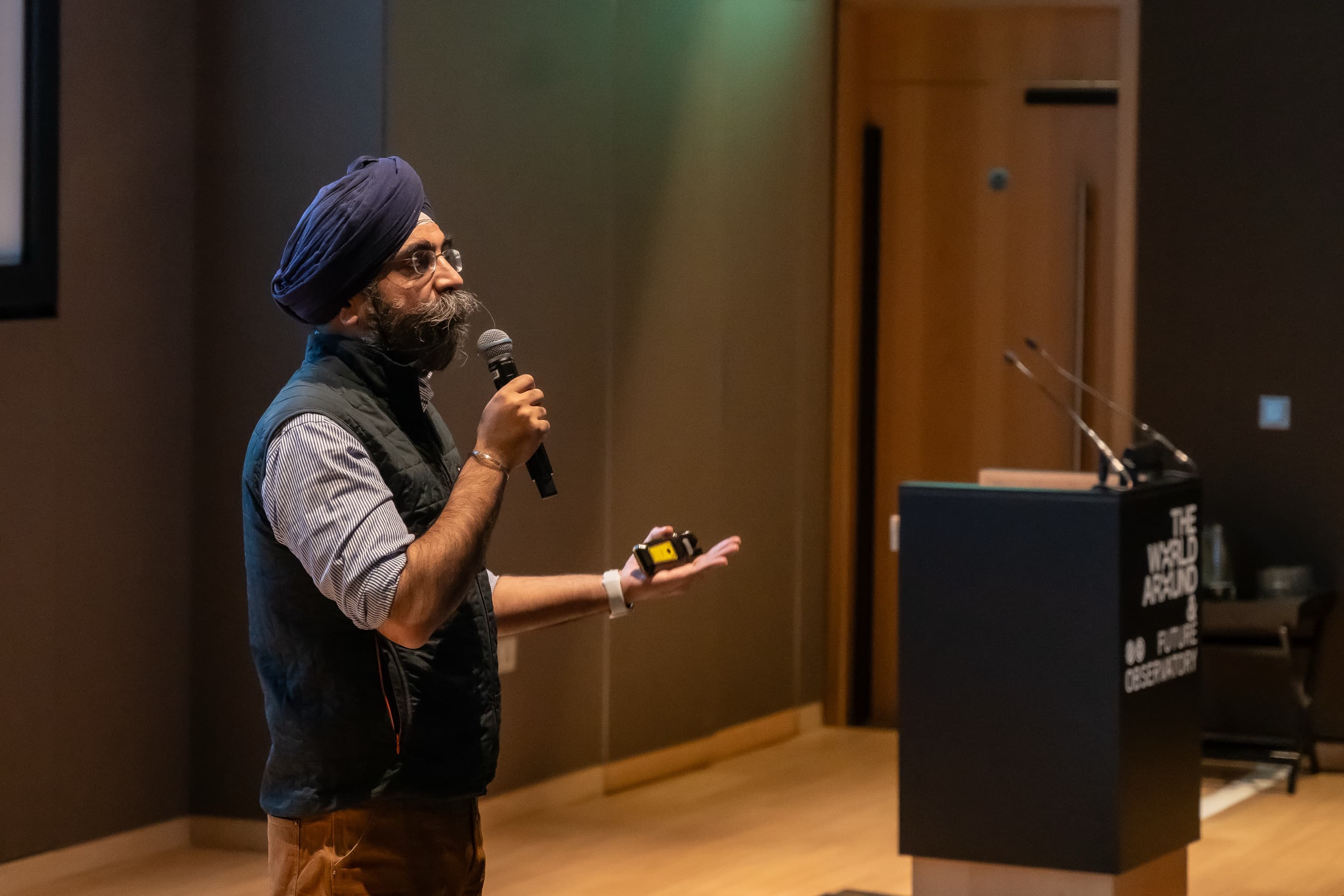 Indy Johar speaking at In Focus: Research.