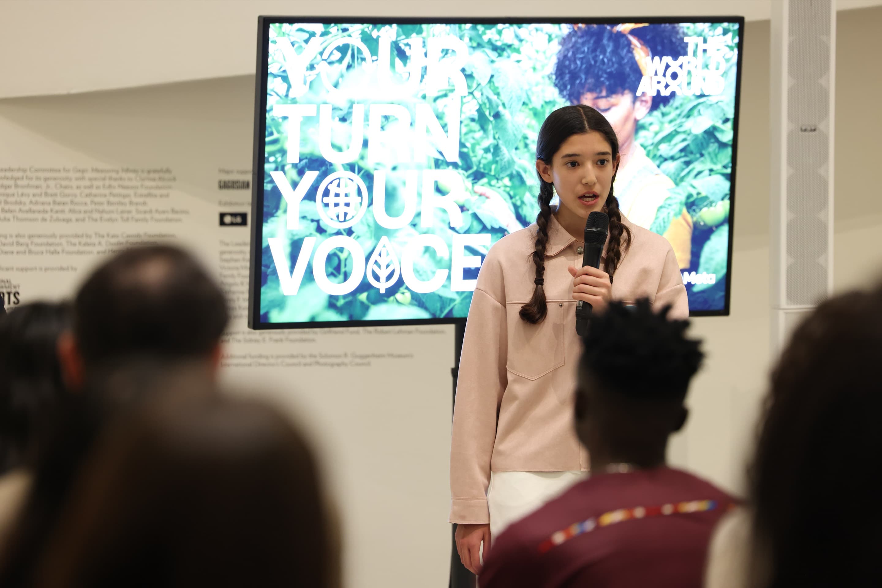 Sophia Tabibian speaking at the Guggenheim Late Shift x YCP event on April 21, 2023.