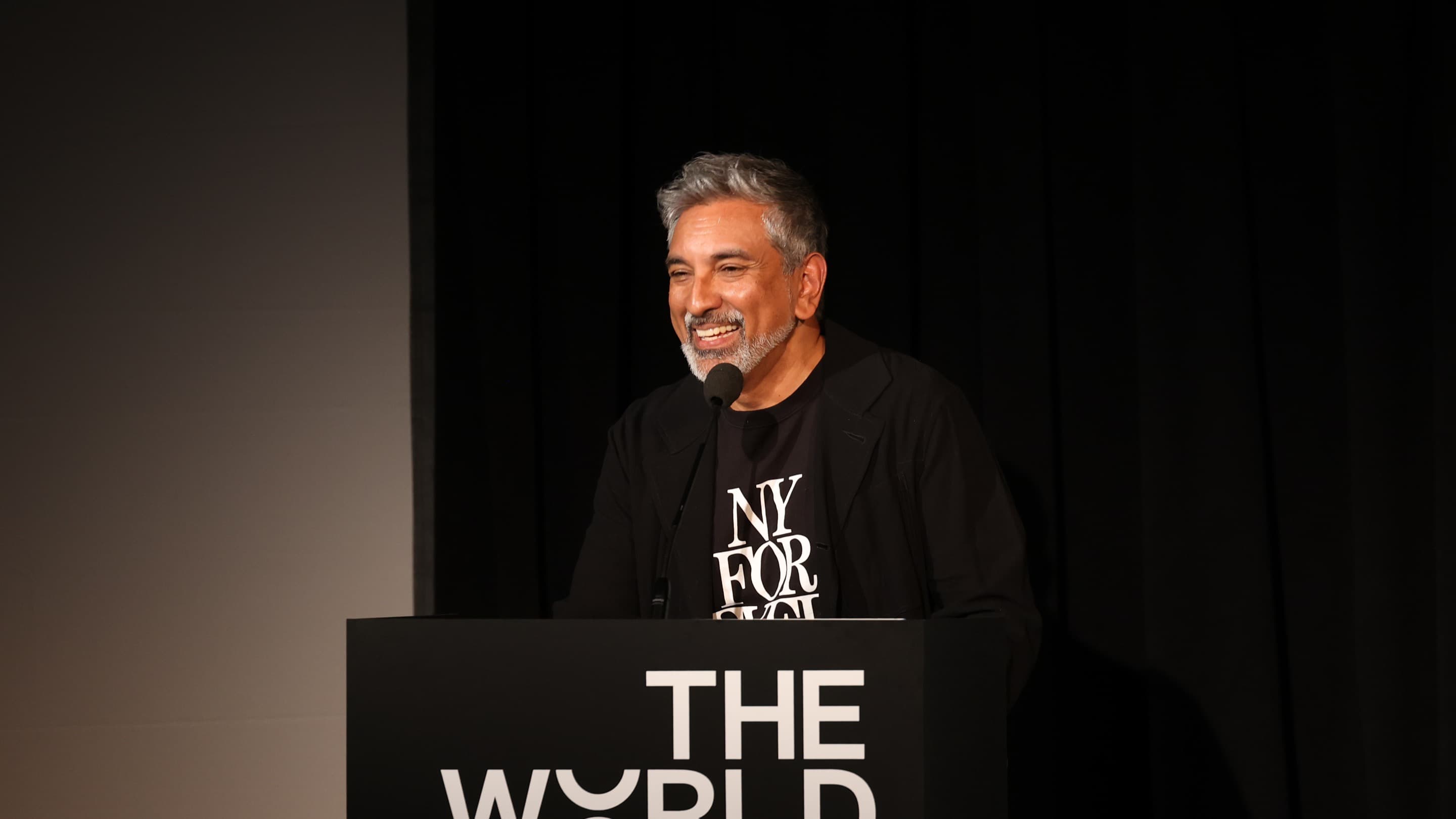 Vishaan Chakrabarti speaking at The World Around Summit 2023.