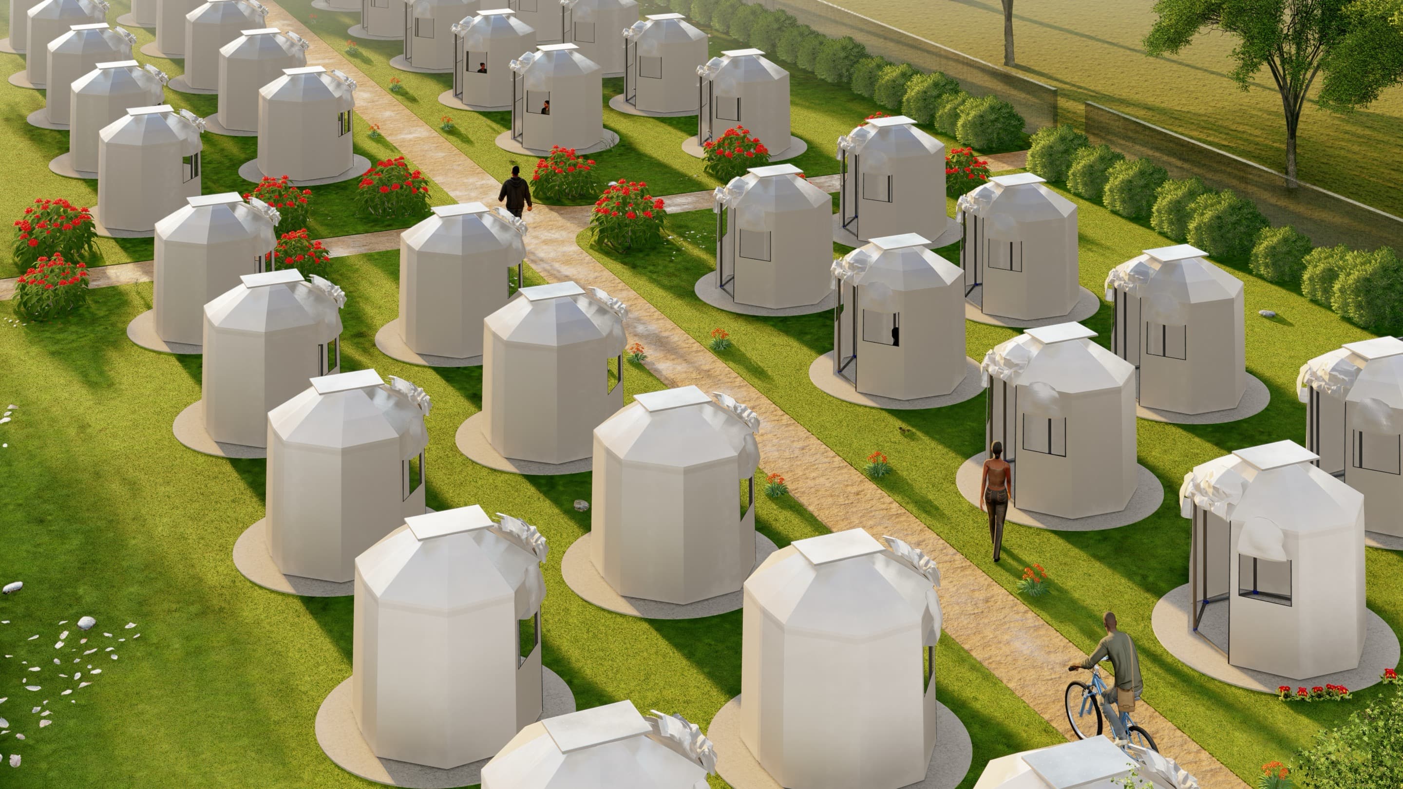AllSpace Refugee Tent Design by Blossom Eromosele.