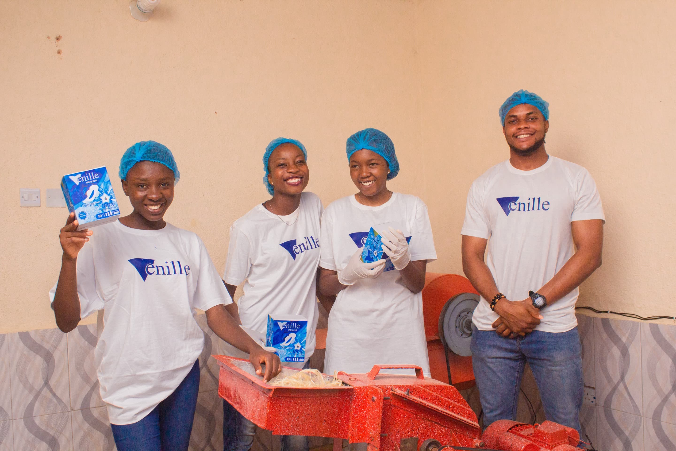 Esther Olalude and the Venille team.
