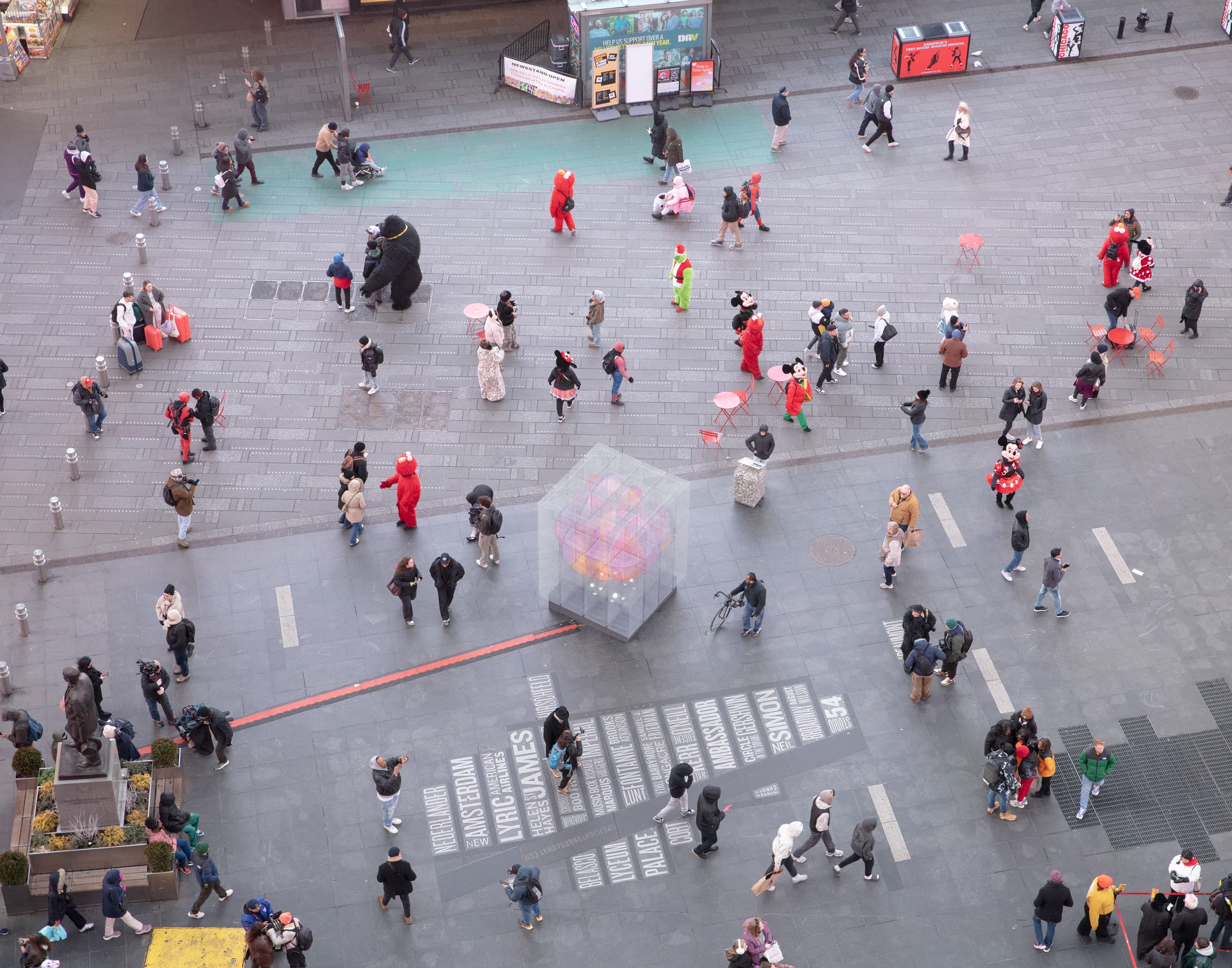 Love Ever After installation in Times Square