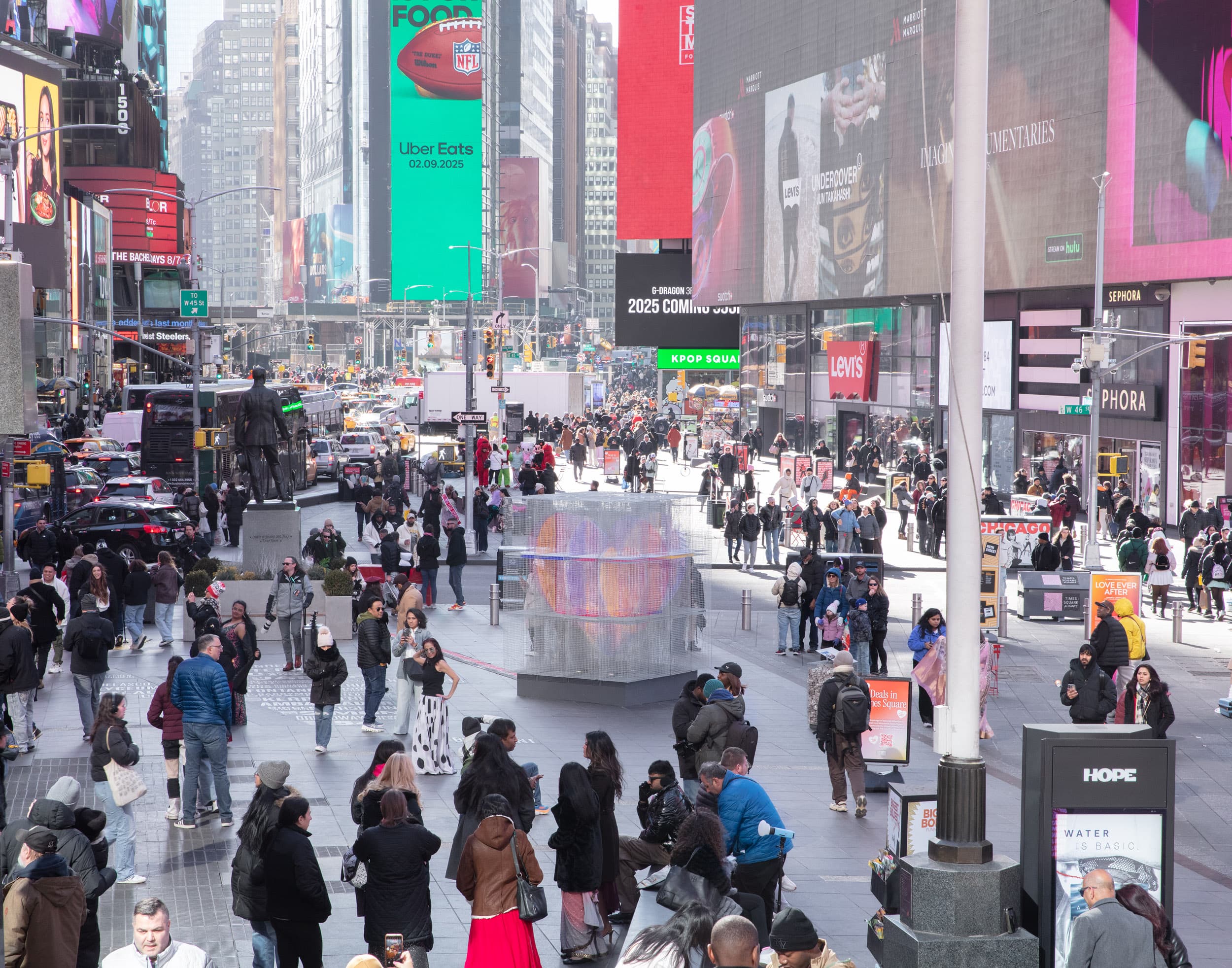 Love Ever After installation in Times Square