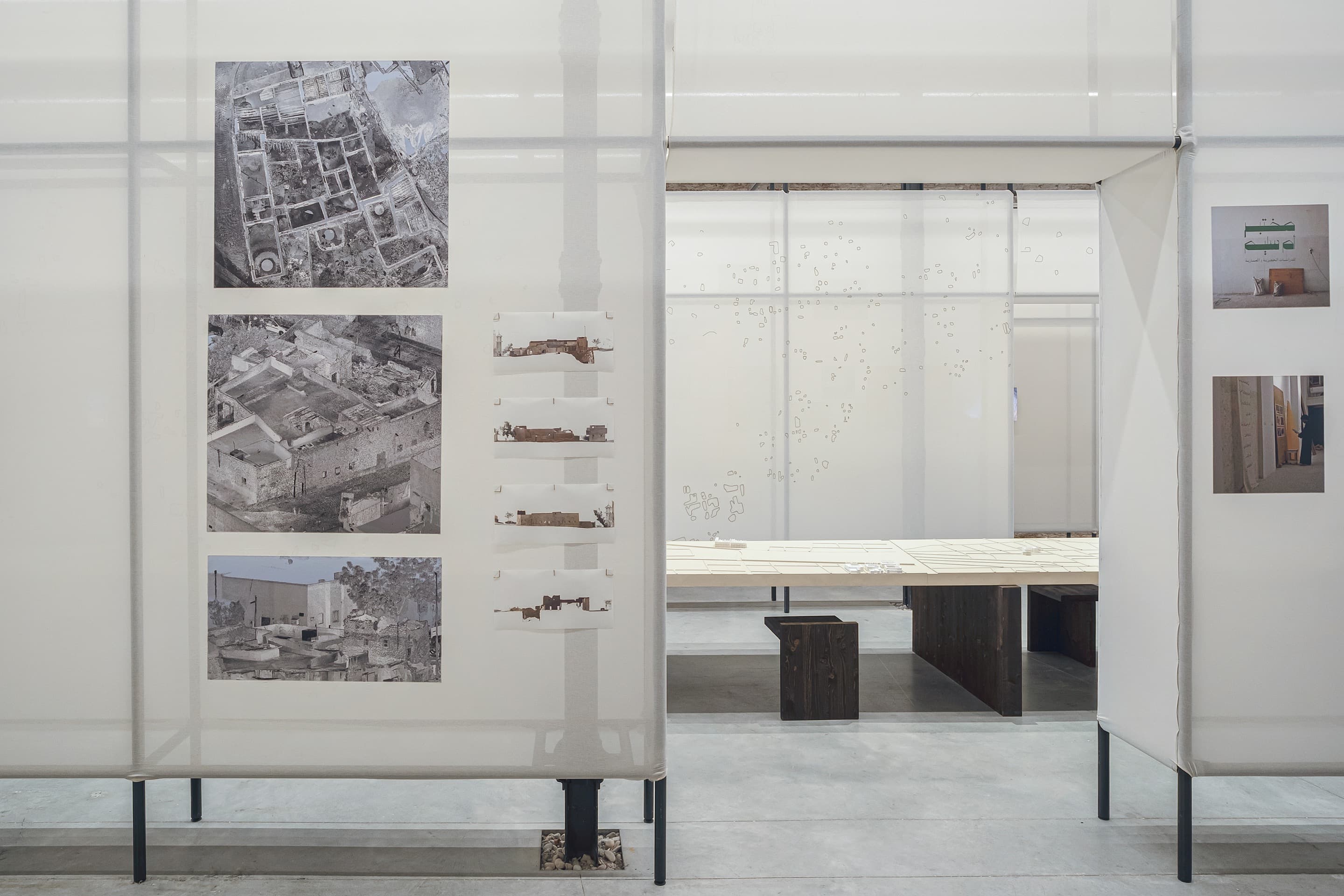The Um Slaim School: An Architecture of Connection installation view.
